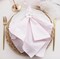 Set of 12 Light Pink Cotton Cloth Napkins, 17×17 in, Soft & Washable